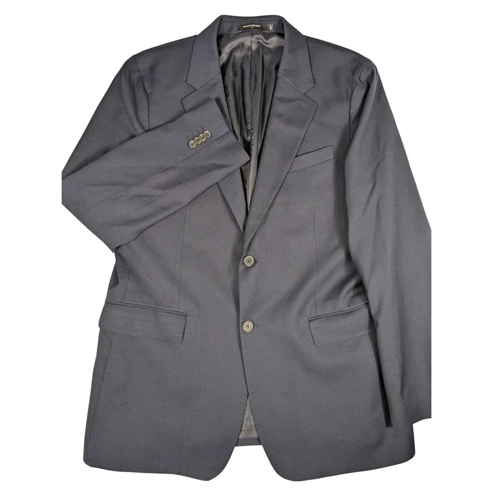 Banana Republic Men's Navy Blue Tailored Fit Wool Blend Suit Blazer Jacket‎ 44L